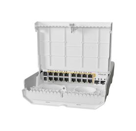 MikroTik (CRS318 16P 2S OUT) outdoor 18 port switch with 16 Gigabit PoE out ports and 2 SFP